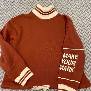 Mock Turtleneck Sweatshirt Large